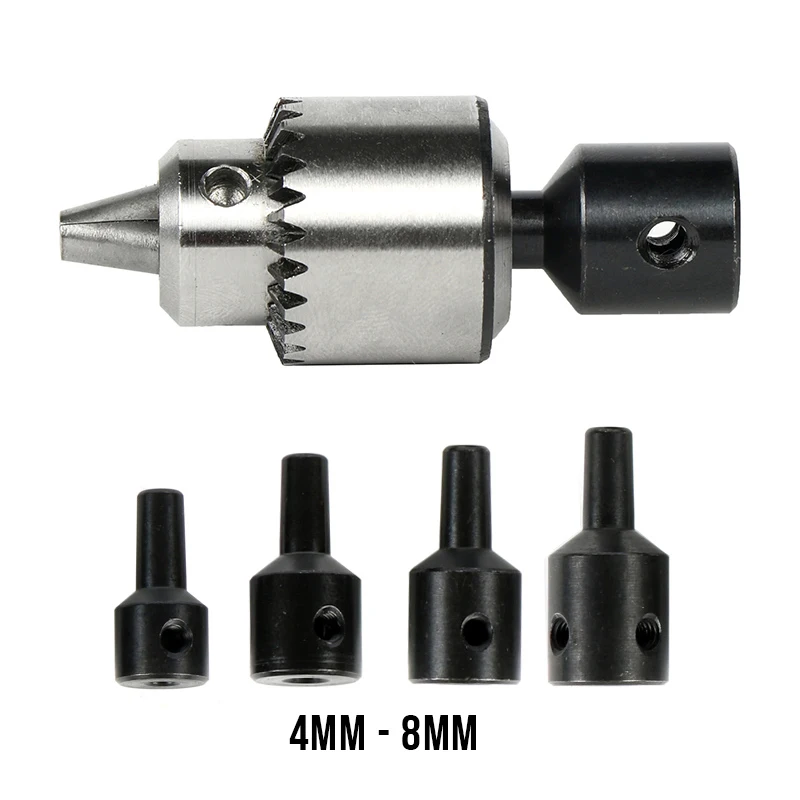 Mini Drill Press Applicable To Motor Shaft Connecting Rod 4/5/6/8 mm+Hot Electric Drill Grinding Mini Drill Chuck Key Keyless Dr