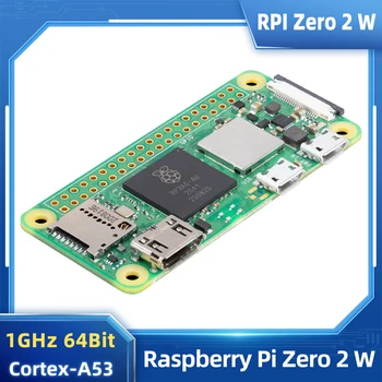Raspberry Pi Zero 2 W Quad-core 64-bit Cortex-A53 Bluetooth BLE & WiFi Pi Zero 2 Pi 0 Optional Case Power Supply Heatsinks 1