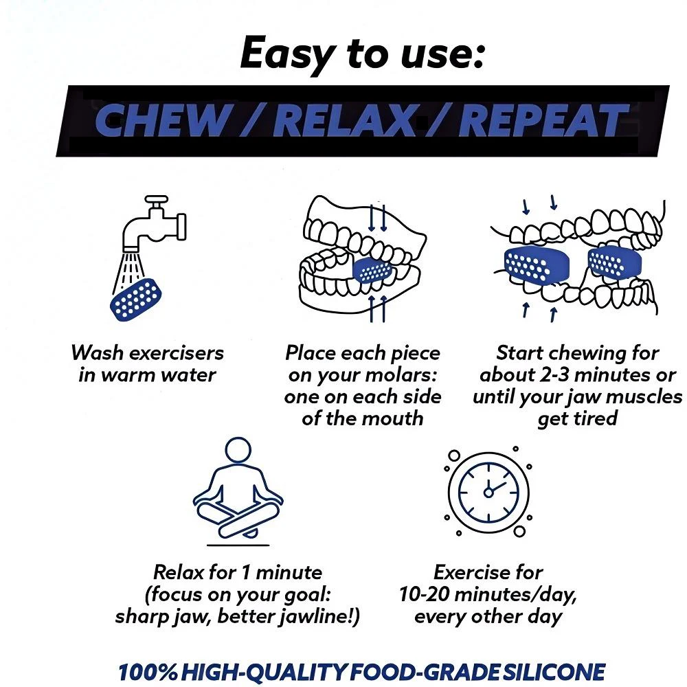 1/3/9PCS Jaw Exerciser for Men Women Facial Jaw Exerciser Gym Fitness Ball Muscle Training Neck Face Slimming Mouth Jawliner