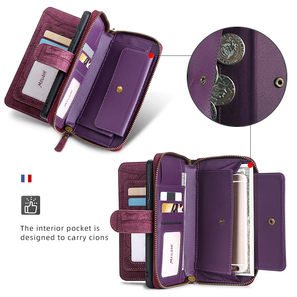 Luxury Handbag Wallet Leather Phone Case For iPhone 6 6S 7 8 Plus X XS XR XSMax SE2020 11 12 13 14 15 Pro Mini Pro Max