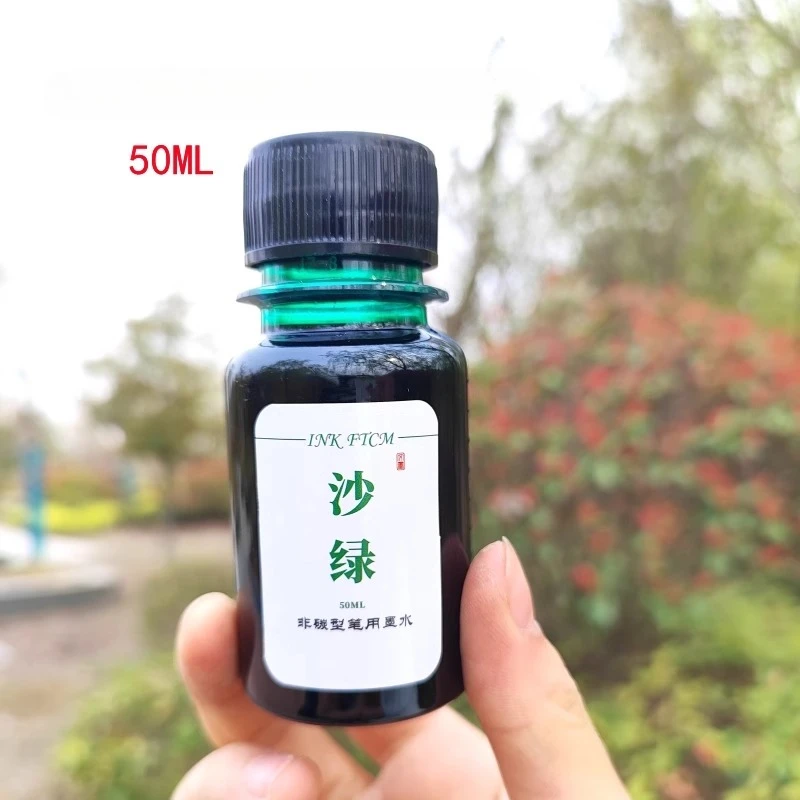 Vibrant 24-Color Fountain Pen Ink Set - 500/50ml Bottled Ink Refill for Writing and Stationery