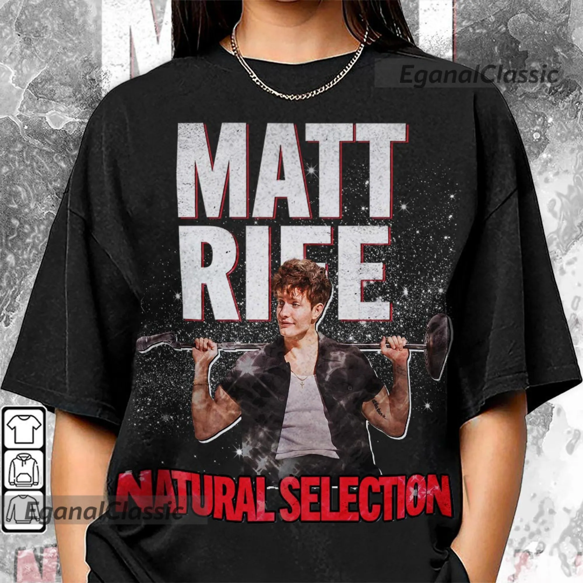 Matt Rife Natural Selection Maglietta Anni '90 Bootleg Comedy Vintage Y2K Sweat Con La Mamma Più Calda Per Fan 1711F Mlud