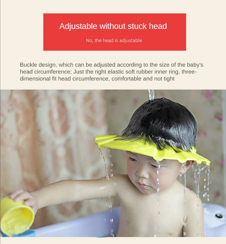 Chapeau de douche - EBTOOLS - Motif de dessin animé mignon - Imperméable - Élastique