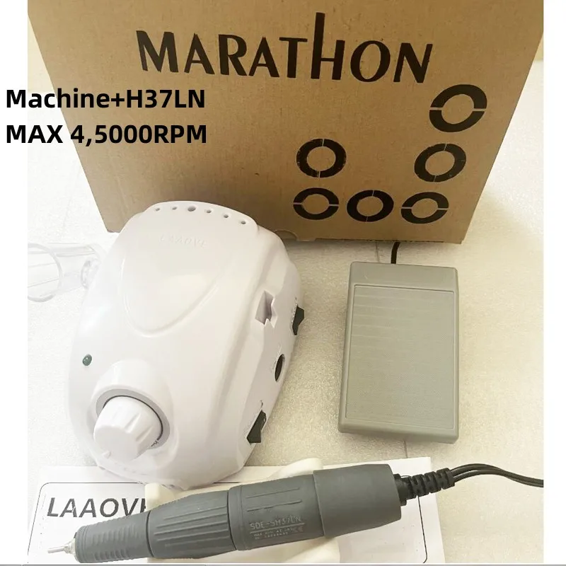 65W BT Marathon Champion-3 Control Box 35000RPM High Quality Handle Electric Nail Drill Polish Machine Manicure Nail Drill Set 2