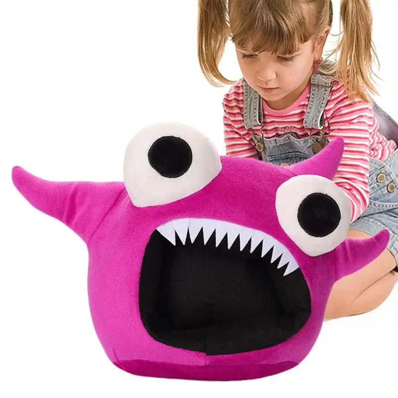 2023 Banban Garden Monster Pelúcia Toy Kids Funny Big Mouth Doll Baby Boys  Girls Brinquedos Crianças Presentes de aniversário populares