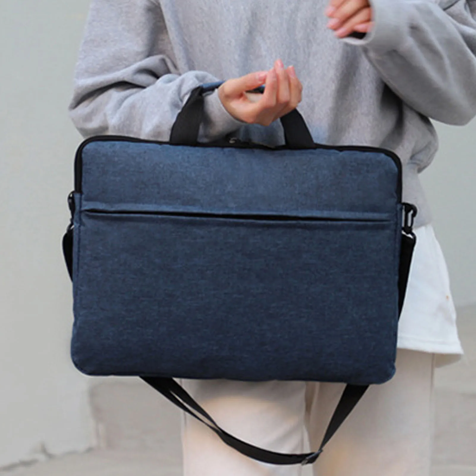 15.6Inch Laptop Sleeve Waterproof Polyester Laptop Case Portable Notebook Protective Case for Travel Business Trip Laptop Sleeve