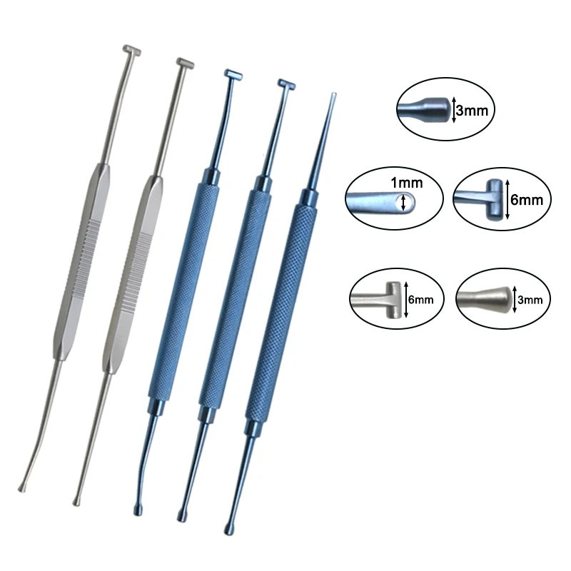 GREATLH Titanium Alloy/stainless Steel Scleral Depressor Eyelid Surgical Tool Ophthalmic Instrument