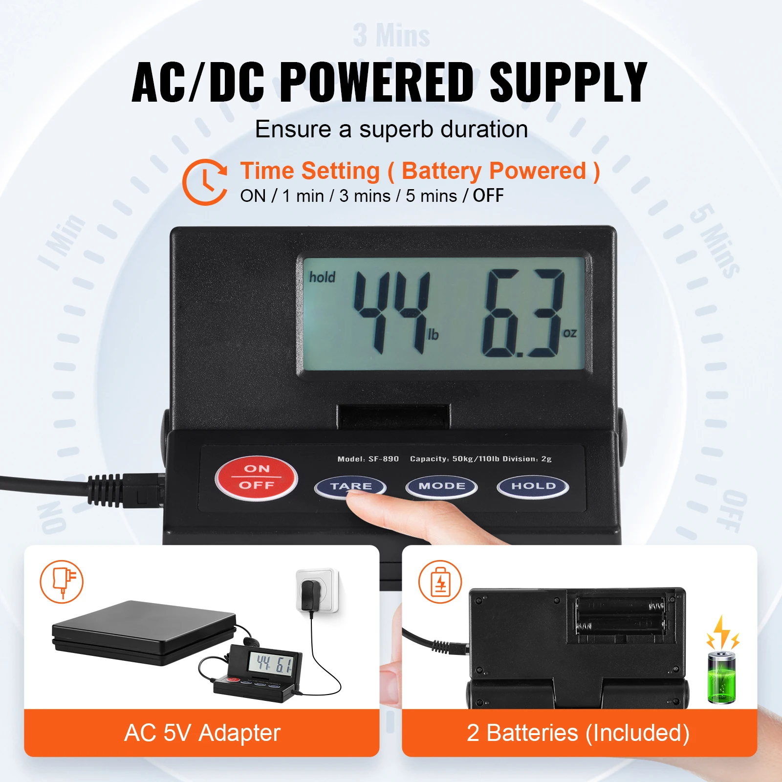 Digital Postal Shipping Scale with Foldable LCD Screen