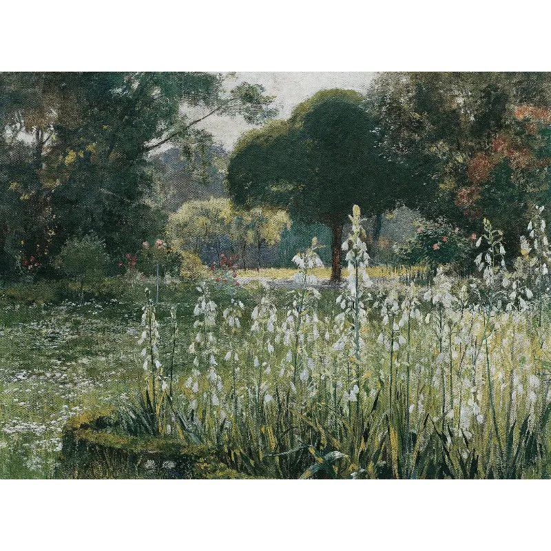 Vintage French Country Meadow Canvas Painting Wall Art