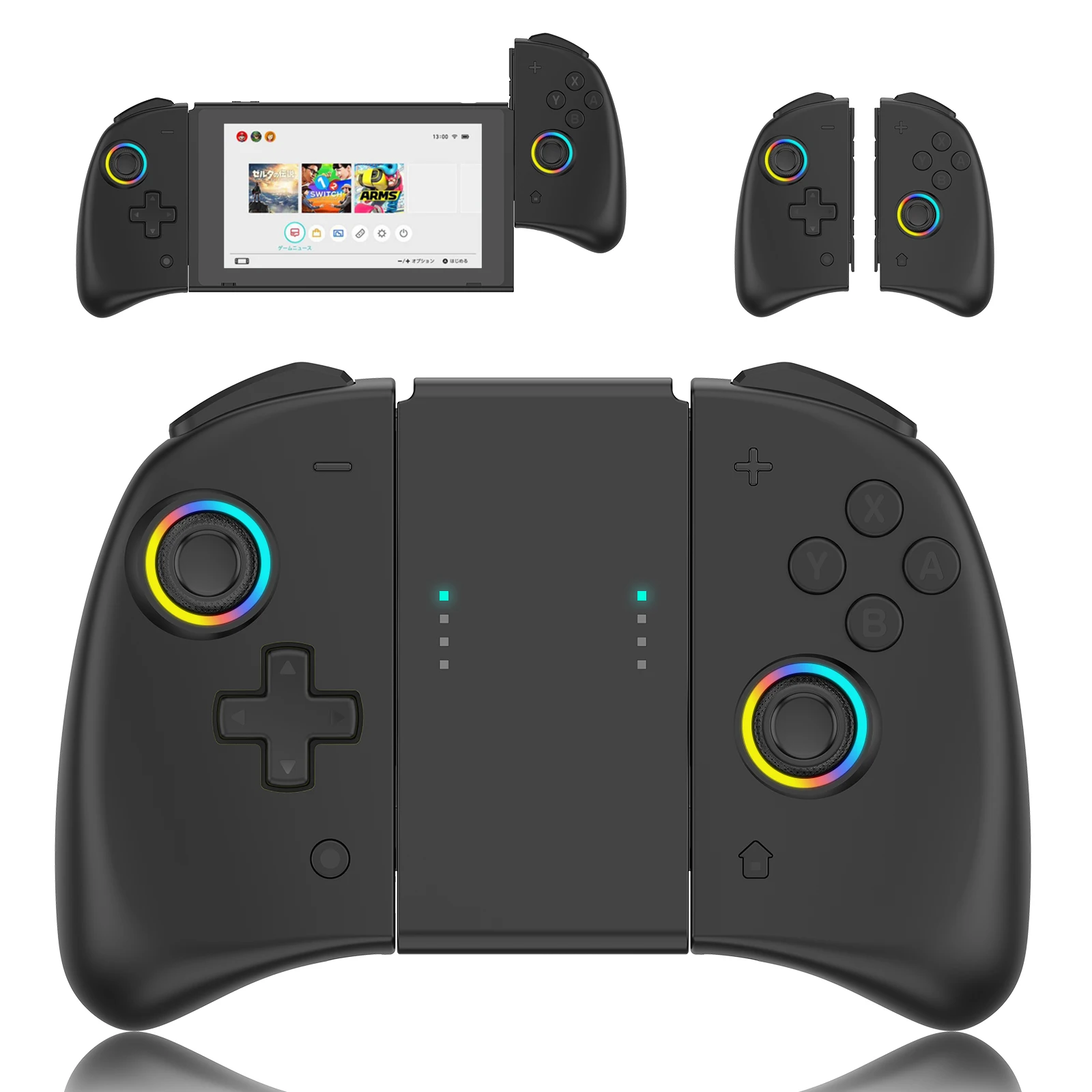 Switch Controller,Joy Cons Compatible with Nintendo Switch Wireless Joypad  Support Dual Vibration Gray 