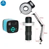 48MP 4K 1080P Industrial Digital USB Output HD Camera + 130X Zoom Lens Cantilever Stand for PCB Soldering Microscope Camera Set 3