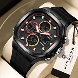 BINBOND Luxury Men's Chronograph Quartz Watch - Luminous & Waterproof (1)
