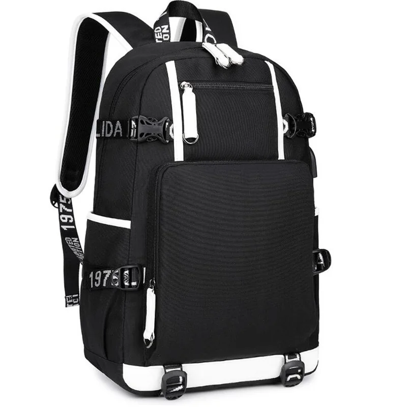 Anime Bungo Stray Dogs Backpack Mochila Teenarges Schoolbag Cartoon Men Women Causal USB Charging Port Book Laptop Outdoor Bags