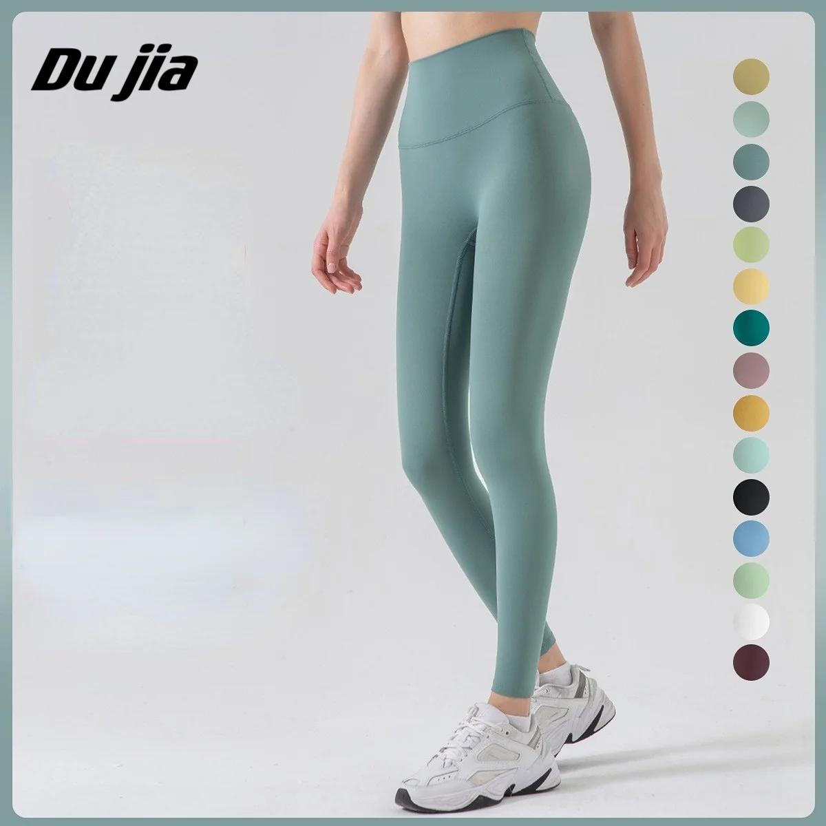 

Fitness LuLu Running Street Women Yoga Pants Leggings Align Sports High Waist Pants Absorption Elastomer Ankle Length Trousers