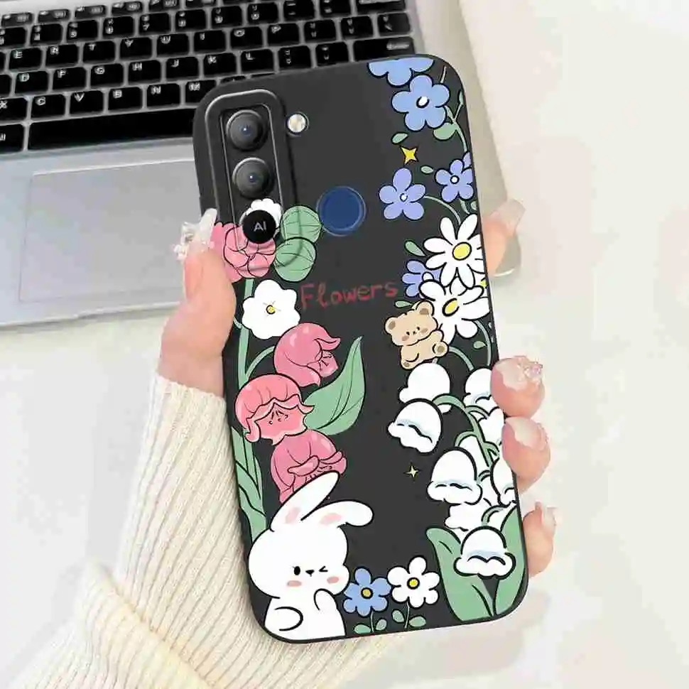 Tecno Pop 5 LTE Shockproof Painted Silicone Phone Case