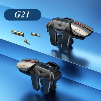 G21 휴대 전화 게임 트리거 PUBG 게임 컨트롤러 조준 슈팅 L1 R1 합금 키 버튼 아이폰 안드로이드 게임 패드 조이스틱