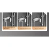G1/2 Gray Bathroom Swivel Tub Spout  Hand Shower Wall Mounted  Bath Faucets Bathtub Tap Brass Bathtub Hot and Cold Mixer Shower 5