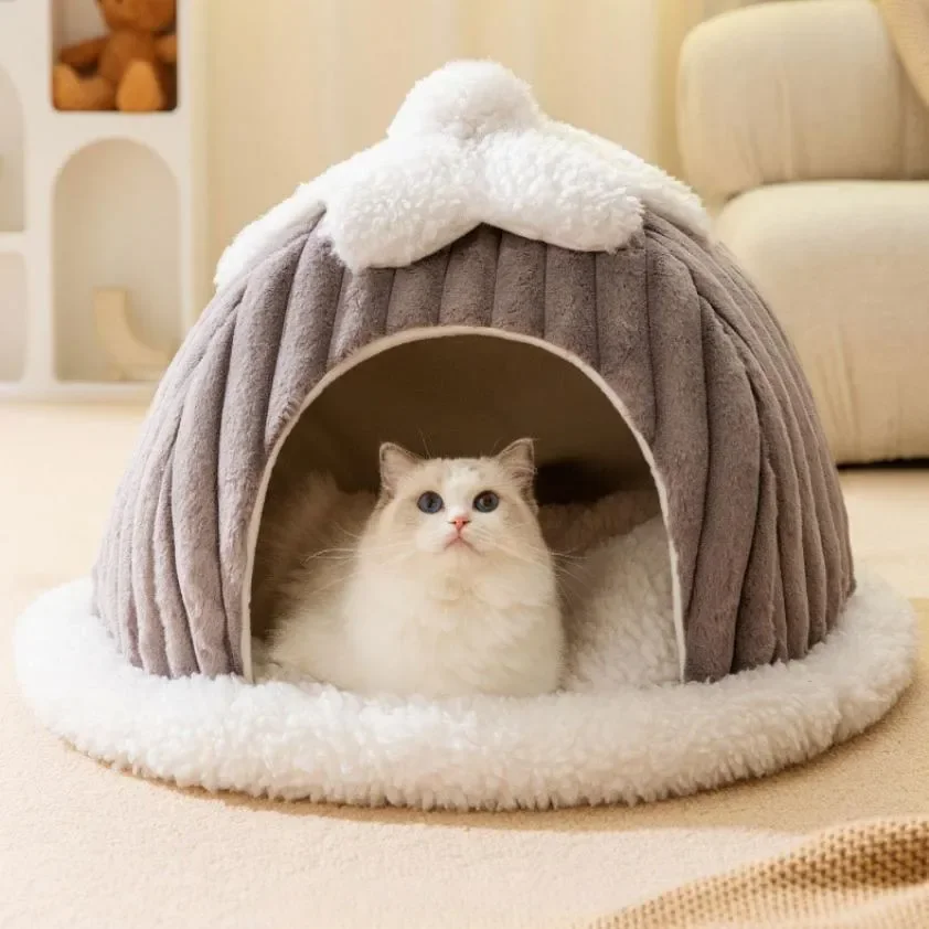 

Pet Cozy House Dogs Soft Winter Nest Kennel Sleeping Cave Cat Dog Puppy Warm Thickening Tents Bed Nest For Small Dogs Cats