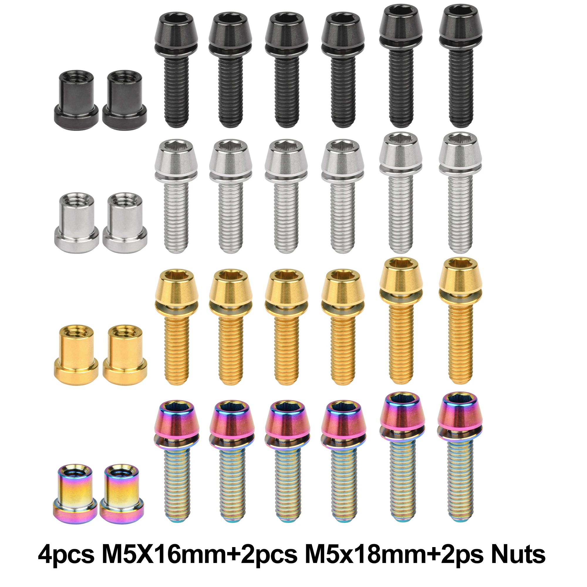 Weiqijie Vite Di Bloccaggio Della Leva Di Bloccaggio Del Bullone In Titanio M5X16 18Mm Per 3T Arx Ltd Accessori Per Viti In Titanio Per Mountain/Bici 