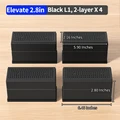 Black Rect.L1 4pcs