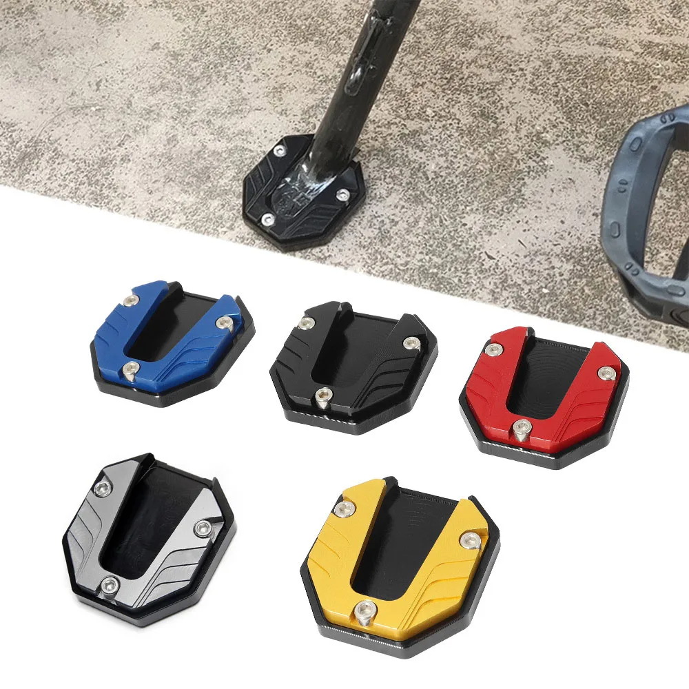 

Motorcycle Bike Kickstand Extender Aluminum Alloy Lengthening Side Bracket Support Plate Anti-slip Side Motorcycle Accessories