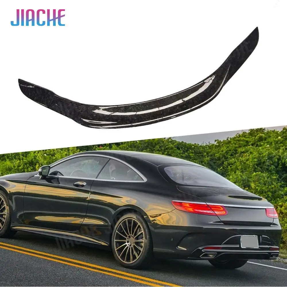 

Forged Carbon Fiber Rear Trunk Duck Spoiler Wing for Benz S Class W217 C217 S63 S65 AMG Coupe 2015-2020 Car Accessories