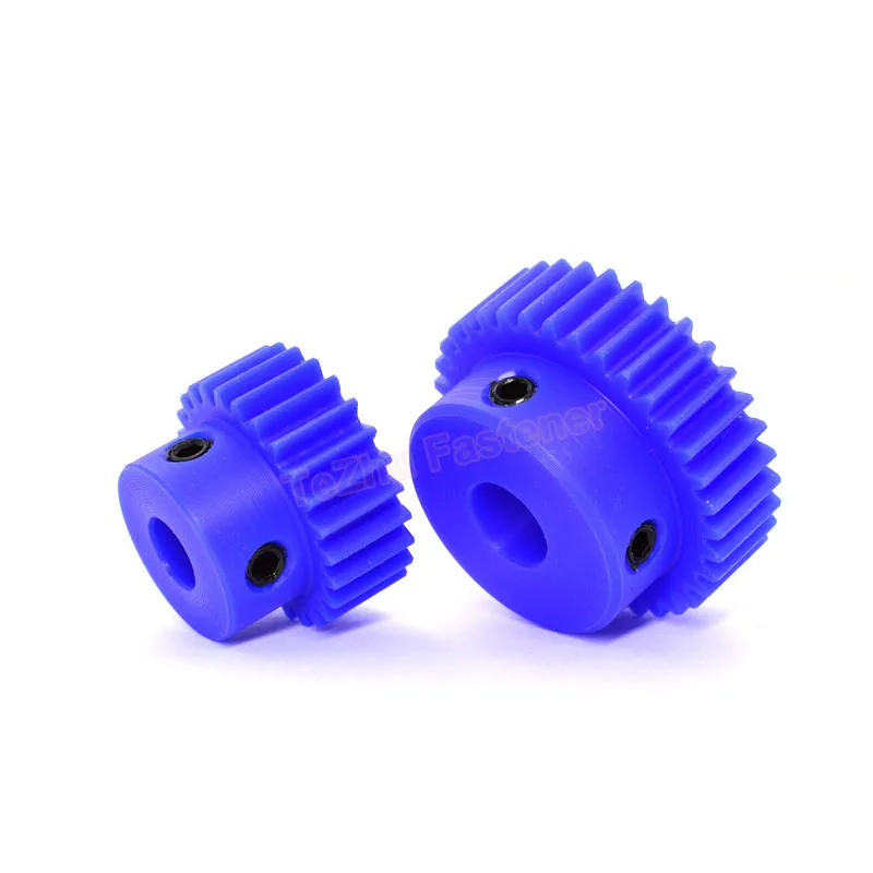 Motor Gear Transmission Gear 1pc 42-150T 1M Blue Nylon Spur Gear