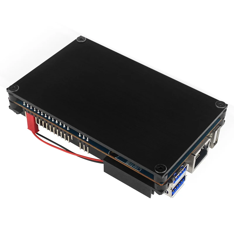 Orange Pi 5 Aluminum Alloy Case Active & Passive Metal Cooling Enclouse with Fan