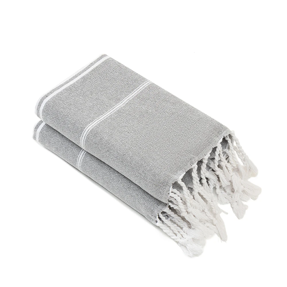Cotton Turkish Kitchen Towel Nordic Tassel Tea Towel Rectangular Tablecloth Striped Hand Towel Bathroom Accessories set