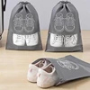 5pcs/set Shoe Storage Bag With Thickened Non-woven Fabric Strap Mouth Large Capacity Travel Waterproof Shoe Bag Moistureproof 3