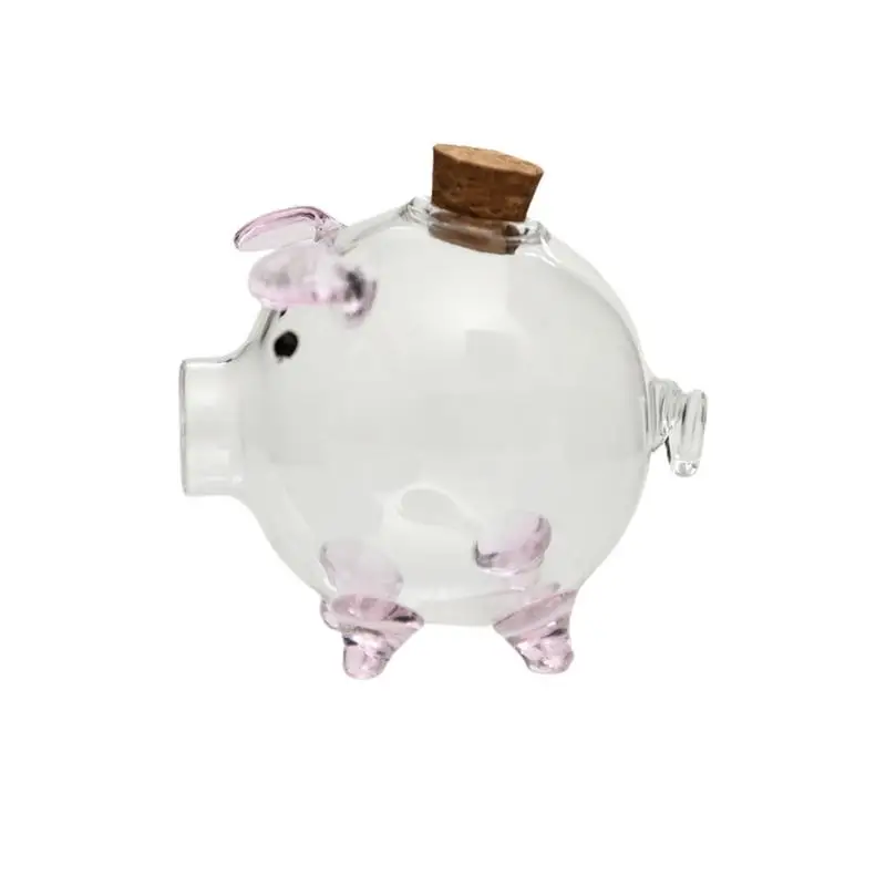 

Coin Bank Clear Pig Shape Jar Box Portable Pig Money Box Transparent Saving Box For Girls Boys Kids Children Toddler Gift