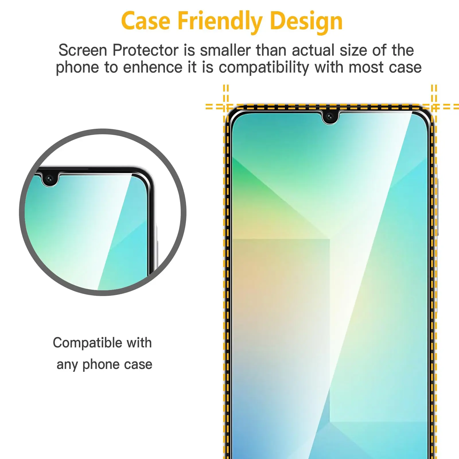 Premium Tempered Glass Screen Protector - HD Clear, 9H Hardness, Anti-Scratch, Case Friendly