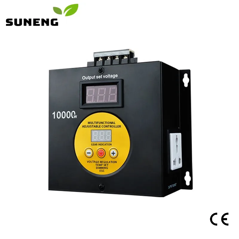 Regulador Eletrônico de Tensão do Silicone Scr Ventilador do Aquecedor de Temperatura Controlador de Velocidade do Motor Dimmer Termostato ac 220v 10000w