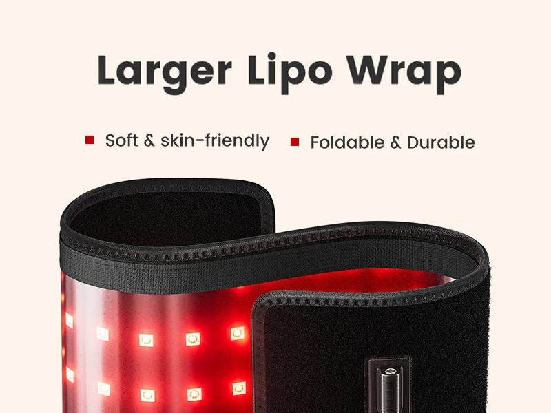 Fascia Terapia A Luce Rossa E Infrarossi - Per Dolori A Schiena, Gambe, Spalle, Con Timer, USB - Foto 3