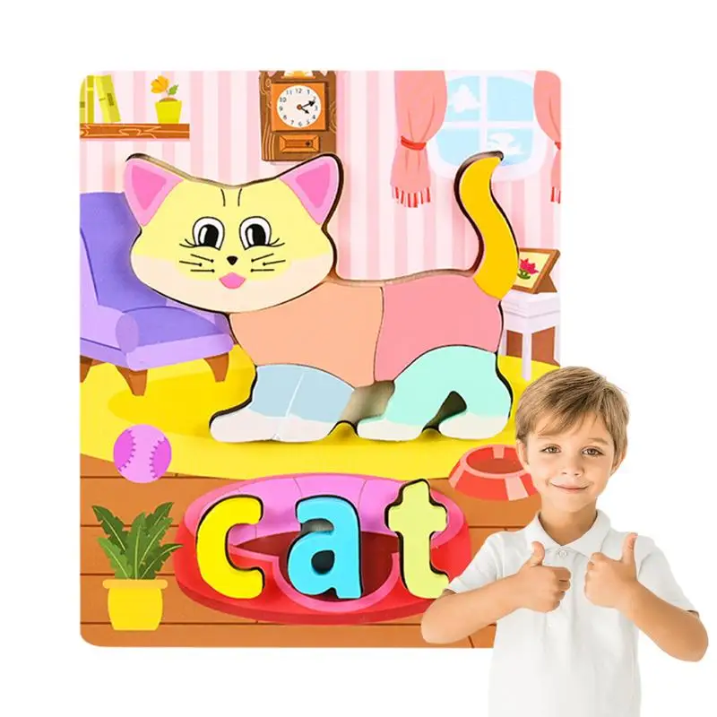 

Animal Puzzles For Kids 3D Wood Jigsaw Toys Funny Learning Toy Creative Kids Toys Cute Educational Toys For Youth Aged 3