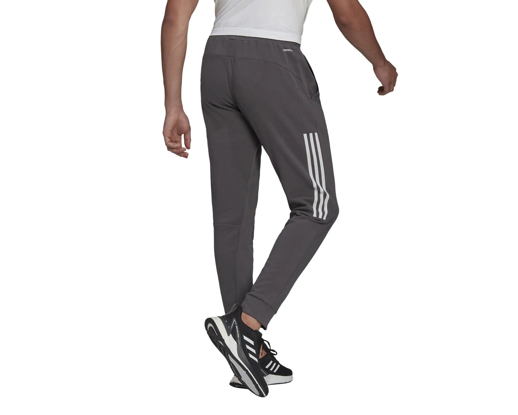 Оригинальные Серые Стильные мужские повседневные спортивные брюки Adidasудобные спортивные брюки для ходьбы и бега удобные повседневные спортивныебрюки