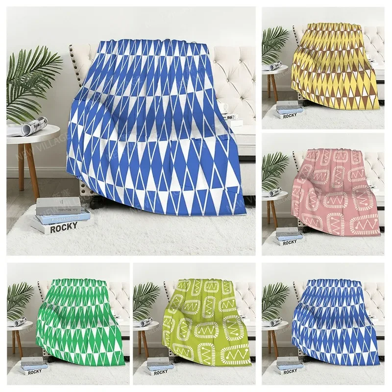 

Plaid sofa for Knee blankets warm winter bed cover throw blanket Decor boho warm fleece Nordic Vintage Soft and hairy geometry