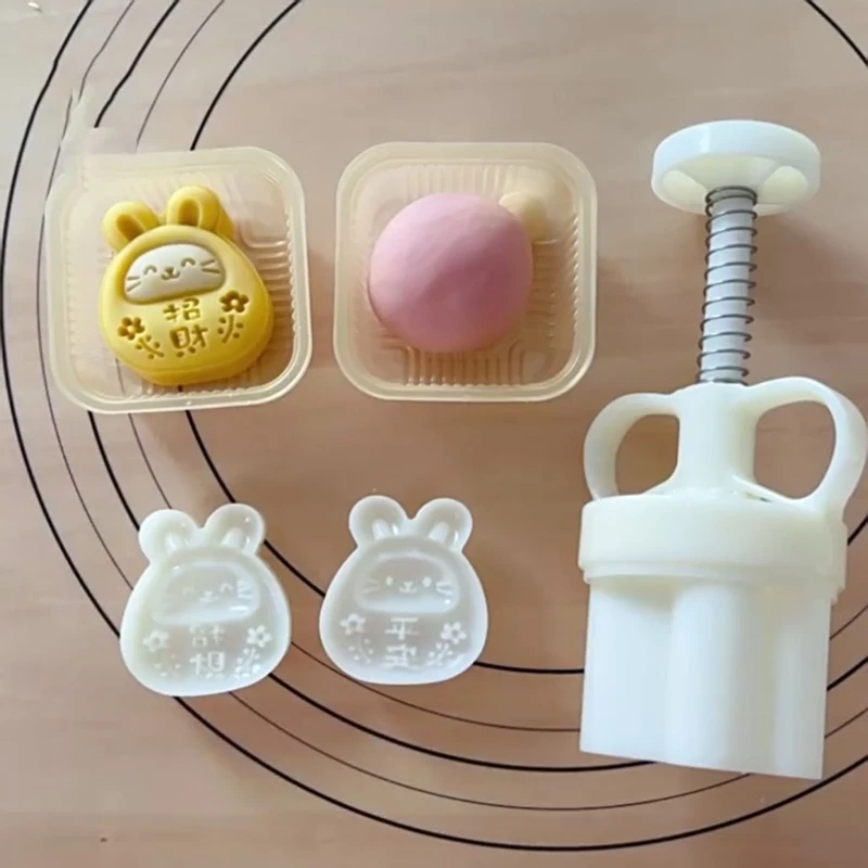 

50g Plastic Material Mooncake Stamps Mooncake Moulds Chinese New Year Hand-Making Mooncake Molds for Chinese New Drop shipping