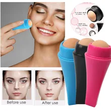 

4Colors Face Oil Absorbing Roller Volcanic Stone Oil Control FaceT-zone Oil Removing Rolling Stick Ball Reusable Facial Roller