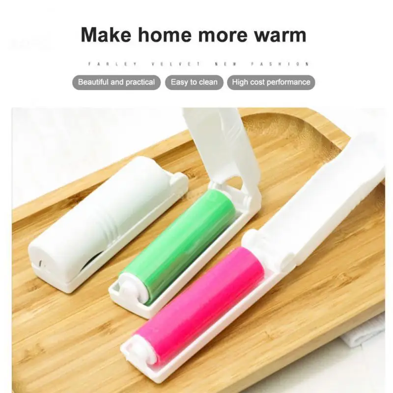 Lint Rollers Water Sticky Pet Hair Remover Dust Catcher Suction Fluff Carpet Wool Sheets Clothes Cleaning Tool Washable Brushes
