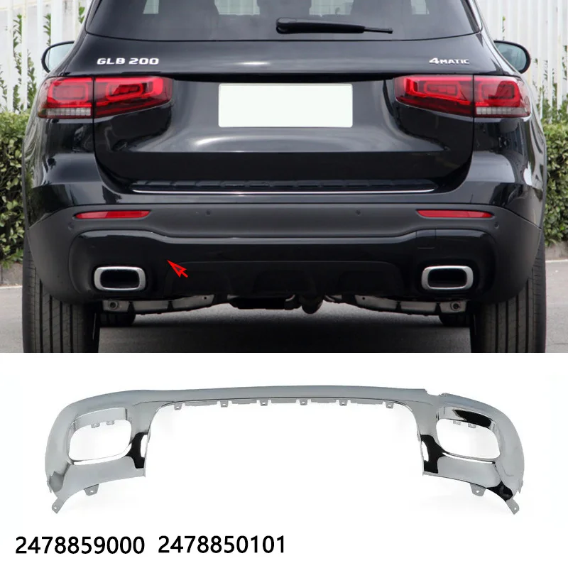 Hinten Stoßstange Chrom Trim Chrom Styling A2478859000 A2478850101 