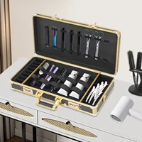 Professional Barber Tools Box with Password Lock Aluminum Alloy Portable Security Case for Hair Stylist Salon Storage 55x27x10cm