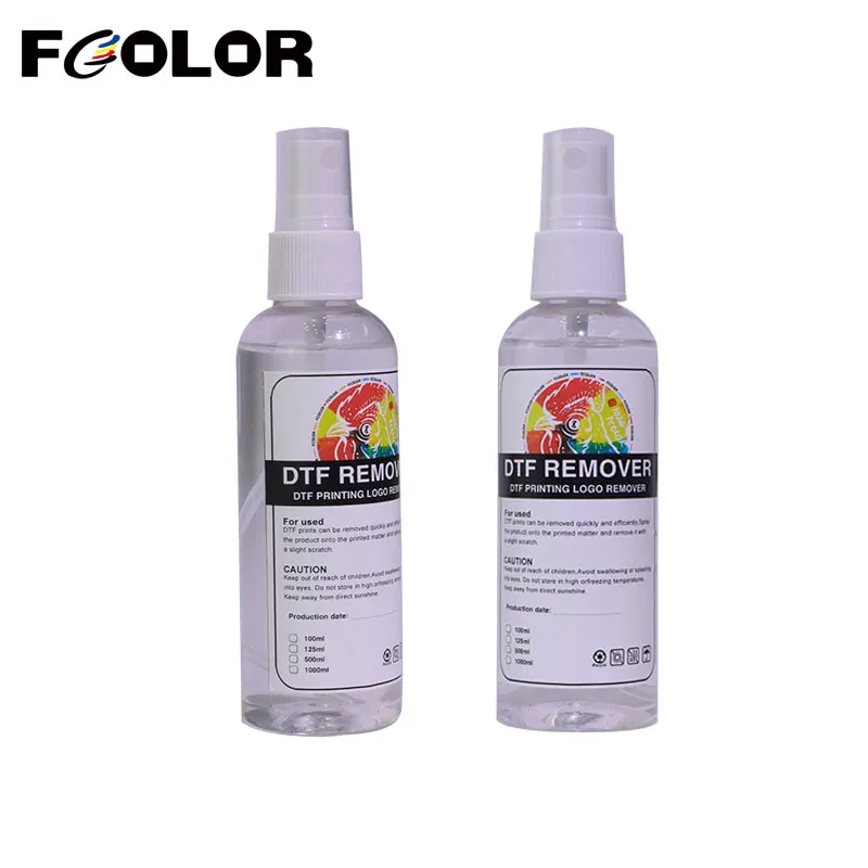 Fcolor 100ml DTF Remover Direct to DTF Transfer Film Printing Pattern Rapid Remover Adhesive