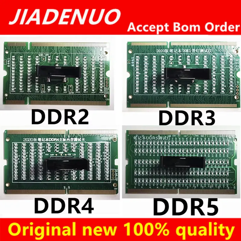 Diagnose-Analysegerät Testkarte SDRAM SO-DIMM Pin-Out Notebook LED-Tester-Karte Speichersteckplatz DDR2 DDR3 DDR4 DDR5