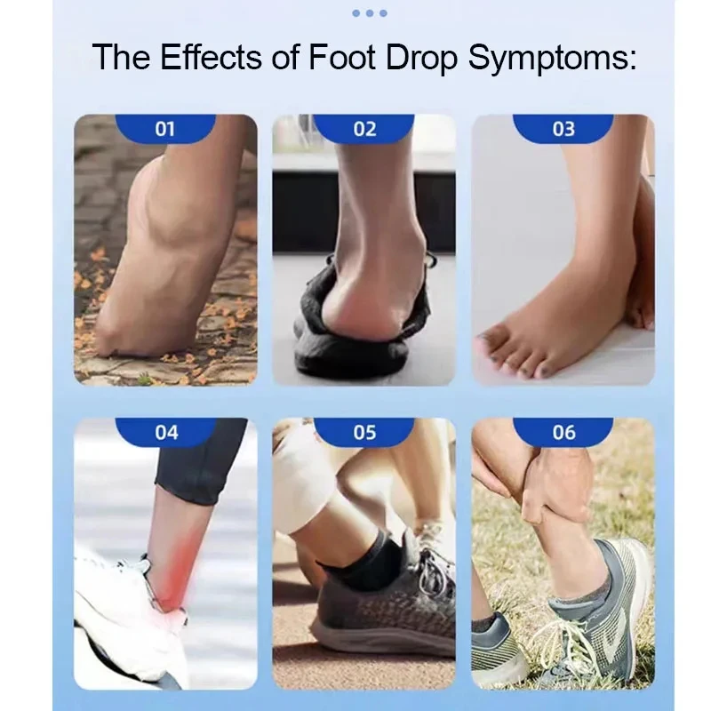 Adjusted Afo Foot Drop Brace Splint Ankle Foot Orthosis Walking with Shoes or Sleeping for Stroke Hemiplegia 1Pcs 5