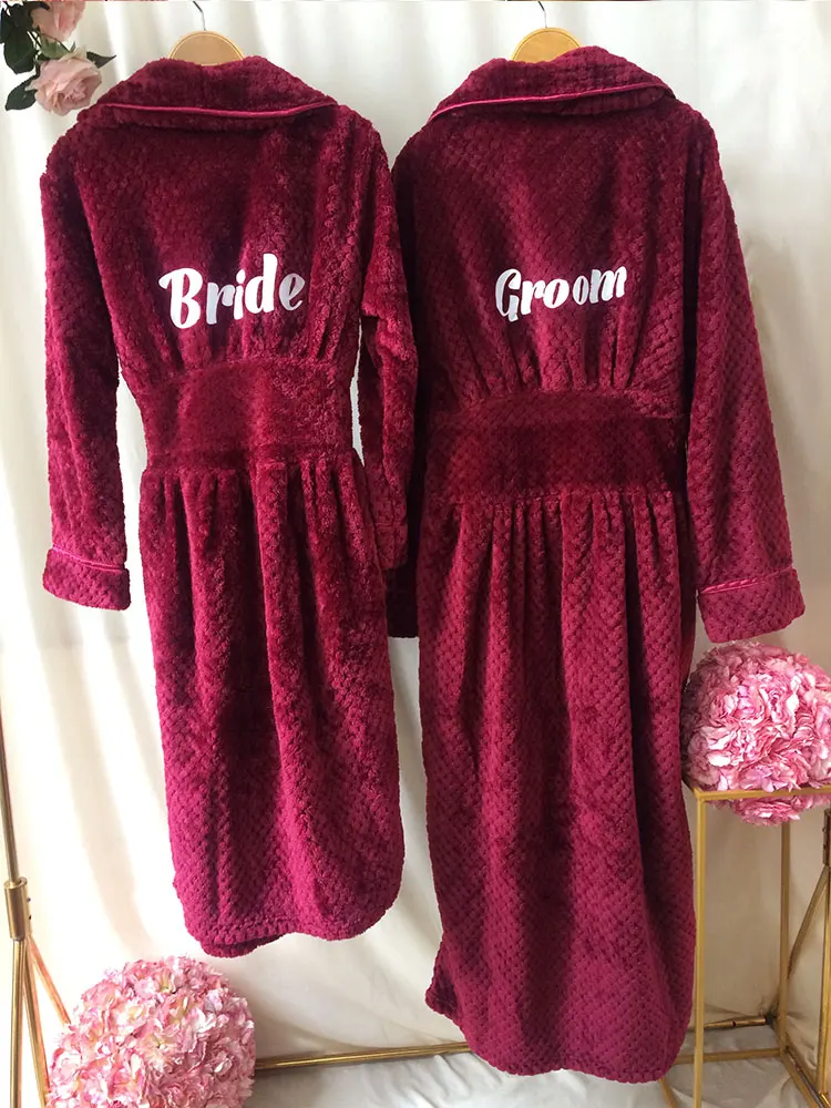 Generic Valentines Day Matching Long Bathrobes Mr And Mrs Customized