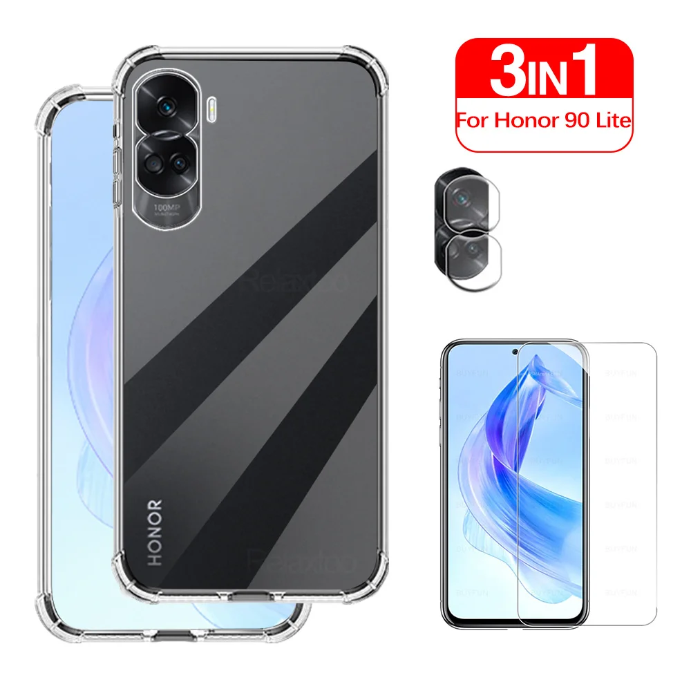 For Honor 90 Lite Case Cover for Honor 90 Lite 100 Shell Skin-feel Frosted  Transparent Full Cover Soft Cases For Honor 90 Lite - AliExpress