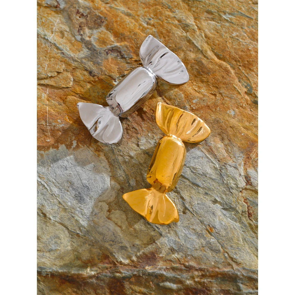 Yhpup Stainless Steel Candy Cute Fashion Brooch Pin Unisex Jewelry
