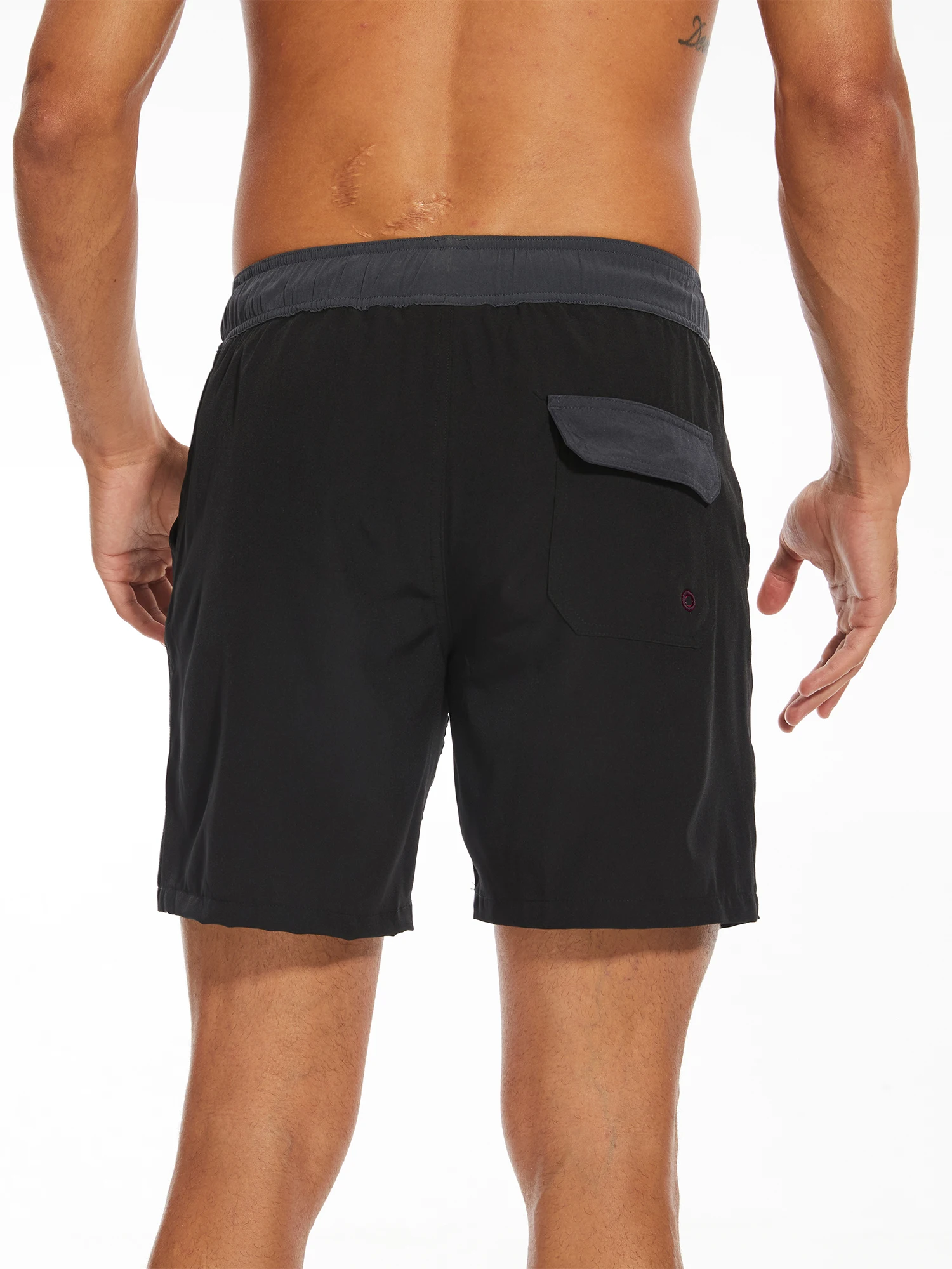2024 Summer New Men's Shorts Fashion Vacation Beach Pants Men's Large Square Milk Silk Inner Lining 2