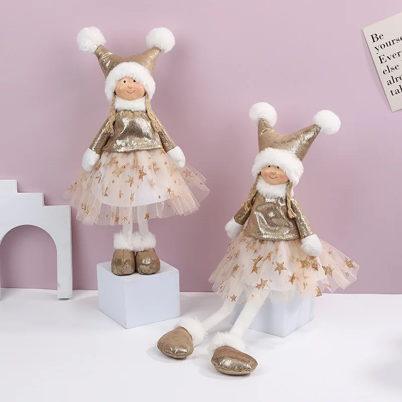 Various Holiday Gifts for New Year and Christmas Angel Girl Dolls  Christmas Scene Decorations